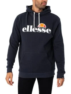 Ellesse SL Gottero Pullover Hoodie - Navy
