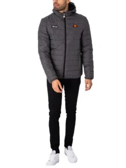 Ellesse Lombardy Padded Jacket - Dark Grey Marl -Standout Store 36597f 1