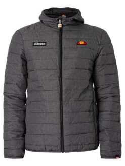 Ellesse Lombardy Padded Jacket - Dark Grey Marl -Standout Store 36597g 1
