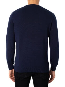 Lacoste Logo Knit Sweatshirt - Marine Blue -Standout Store 37595c