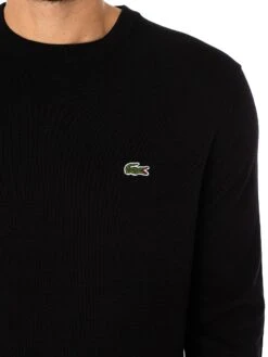 Lacoste Logo Knit - Black -Standout Store 37828d 1