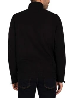 Lyle & Scott Button Funnel Neck Sweatshirt - Jet Black 4 Lyle & Scott Button Funnel Neck Sweatshirt - Jet Black -Standout Store 39014c