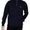 Lacoste Zip Collar Sweatshirt - Blue Marine