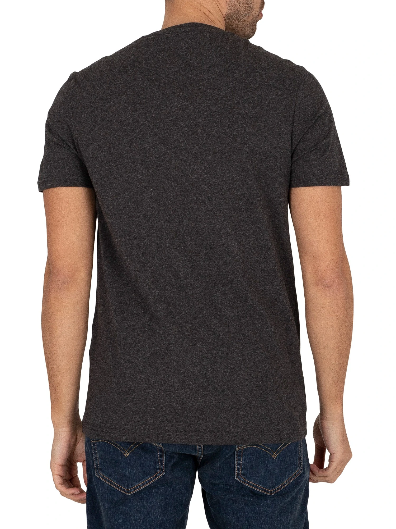 Lyle & Scott Plain Organic Cotton T-Shirt - Charcoal Marl Lyle & Scott Plain Organic Cotton T-Shirt - Charcoal Marl -Standout Store 39715c