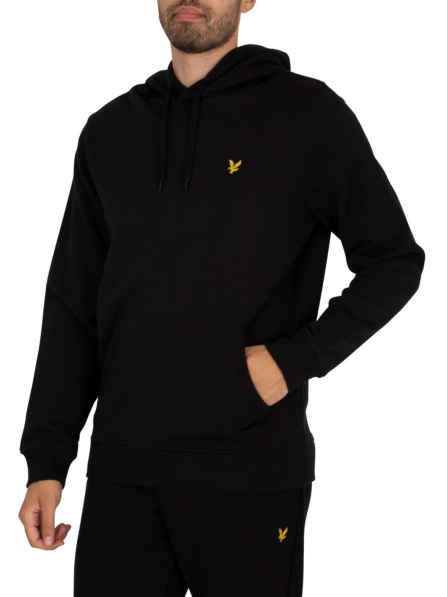 Lyle & Scott Logo Pullover Hoodie - Jet Black Lyle & Scott Logo Pullover Hoodie - Jet Black -Standout Store 40633b