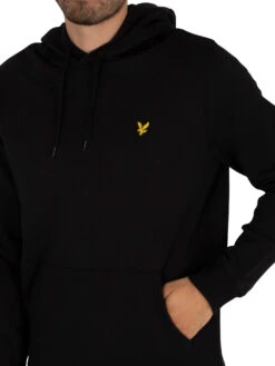 Lyle & Scott Logo Pullover Hoodie - Jet Black 5 Lyle & Scott Logo Pullover Hoodie - Jet Black -Standout Store 40633d