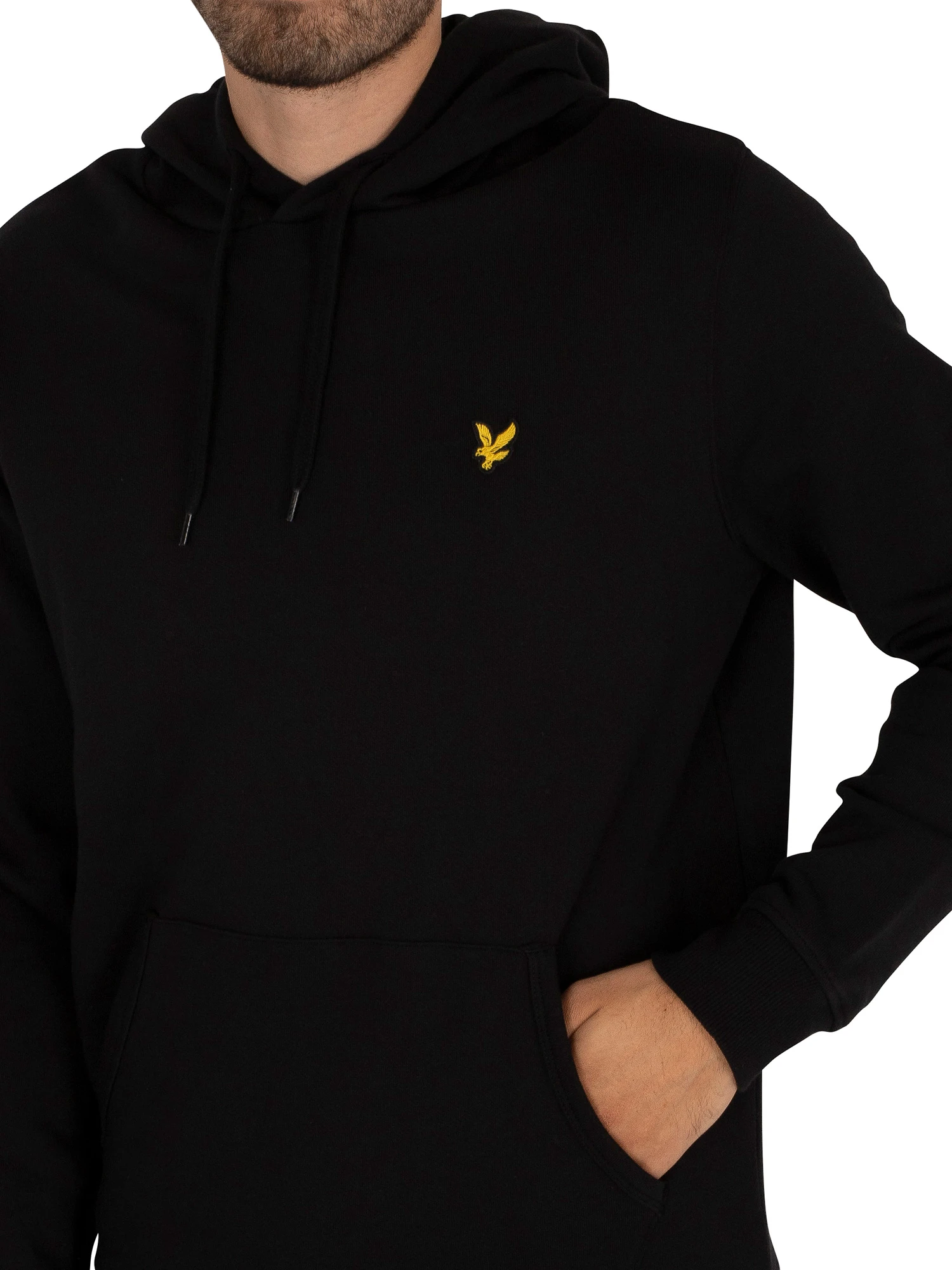 Lyle & Scott Logo Pullover Hoodie - Jet Black Lyle & Scott Logo Pullover Hoodie - Jet Black -Standout Store 40633d