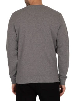 Lyle & Scott Logo Sweatshirt - Mid Grey Marl -Standout Store 40638c