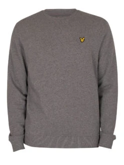 Lyle & Scott Logo Sweatshirt - Mid Grey Marl -Standout Store 40638e