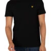 Lyle & Scott Plain Organic Cotton T-Shirt - Jet Black