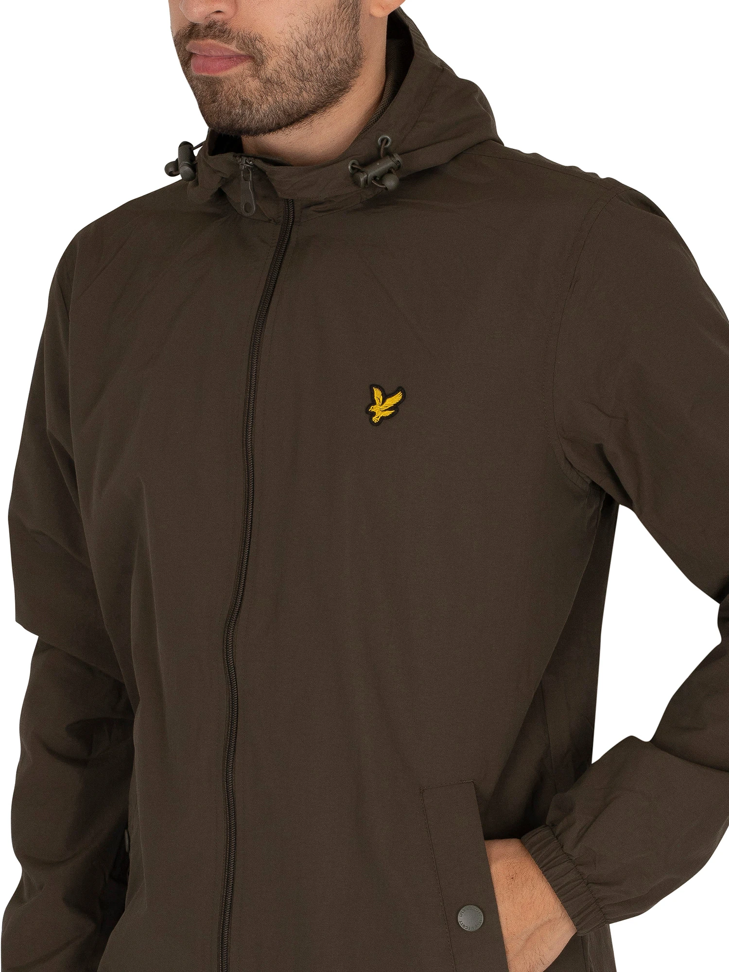 Lyle & Scott Zip Through Hooded Jacket - Olive Lyle & Scott Zip Through Hooded Jacket - Olive -Standout Store 40647d