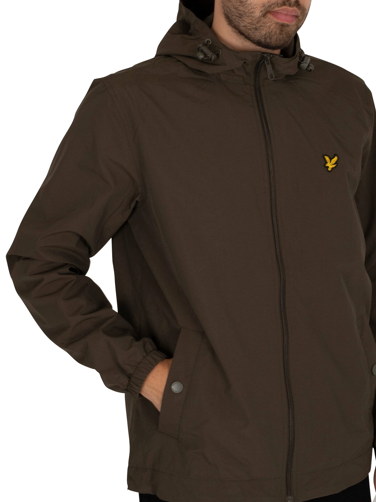 Lyle & Scott Zip Through Hooded Jacket - Olive Lyle & Scott Zip Through Hooded Jacket - Olive -Standout Store 40647e
