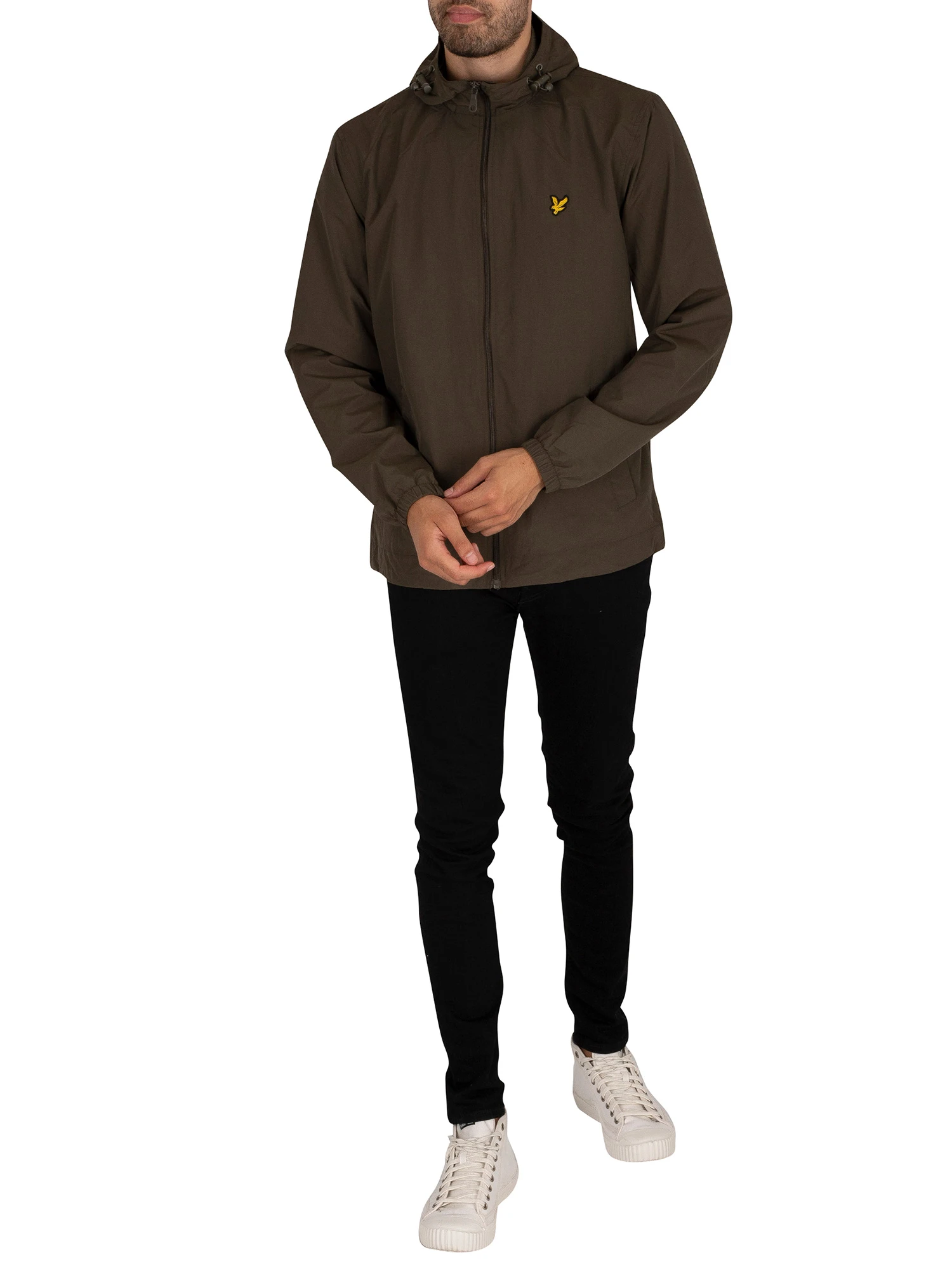 Lyle & Scott Zip Through Hooded Jacket - Olive Lyle & Scott Zip Through Hooded Jacket - Olive -Standout Store 40647g