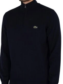Lacoste Half Zip Sweatshirt - Navy -Standout Store 40861d