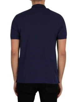 Lyle & Scott Organic Cotton Plain Polo Shirt - Navy -Standout Store 42384c