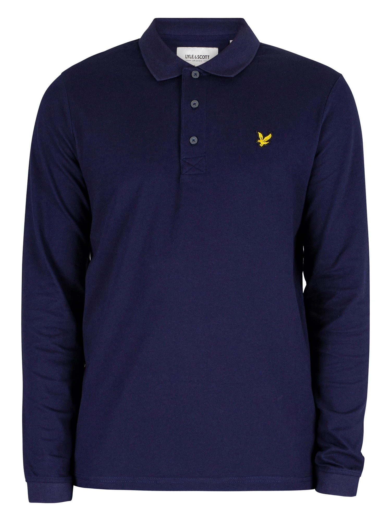 Lyle & Scott Longsleeved Polo Shirt - Navy Lyle & Scott Longsleeved Polo Shirt - Navy -Standout Store 43972e