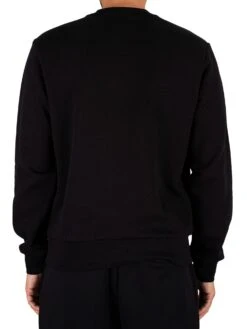 Lacoste Logo Sweatshirt - Black -Standout Store 44111c