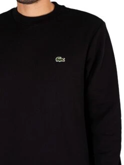 Lacoste Logo Sweatshirt - Black -Standout Store 44111d