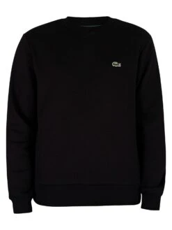 Lacoste Logo Sweatshirt - Black -Standout Store 44111f