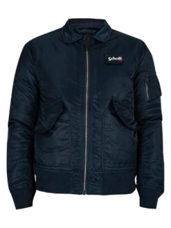 Schott Removable Badge Bomber Jacket - Navy 10 Schott Removable Badge Bomber Jacket - Navy -Standout Store 44587i