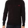 HUGO San Quintus Zip Knit - Black 1 HUGO San Quintus Zip Knit - Black -Standout Store 45091a