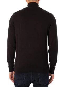 HUGO San Quintus Zip Knit - Black -Standout Store 45091c