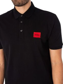 HUGO Dereso222 Polo Shirt - Black -Standout Store 45610d