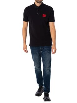 HUGO Dereso222 Polo Shirt - Black -Standout Store 45610e