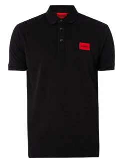 HUGO Dereso222 Polo Shirt - Black -Standout Store 45610f