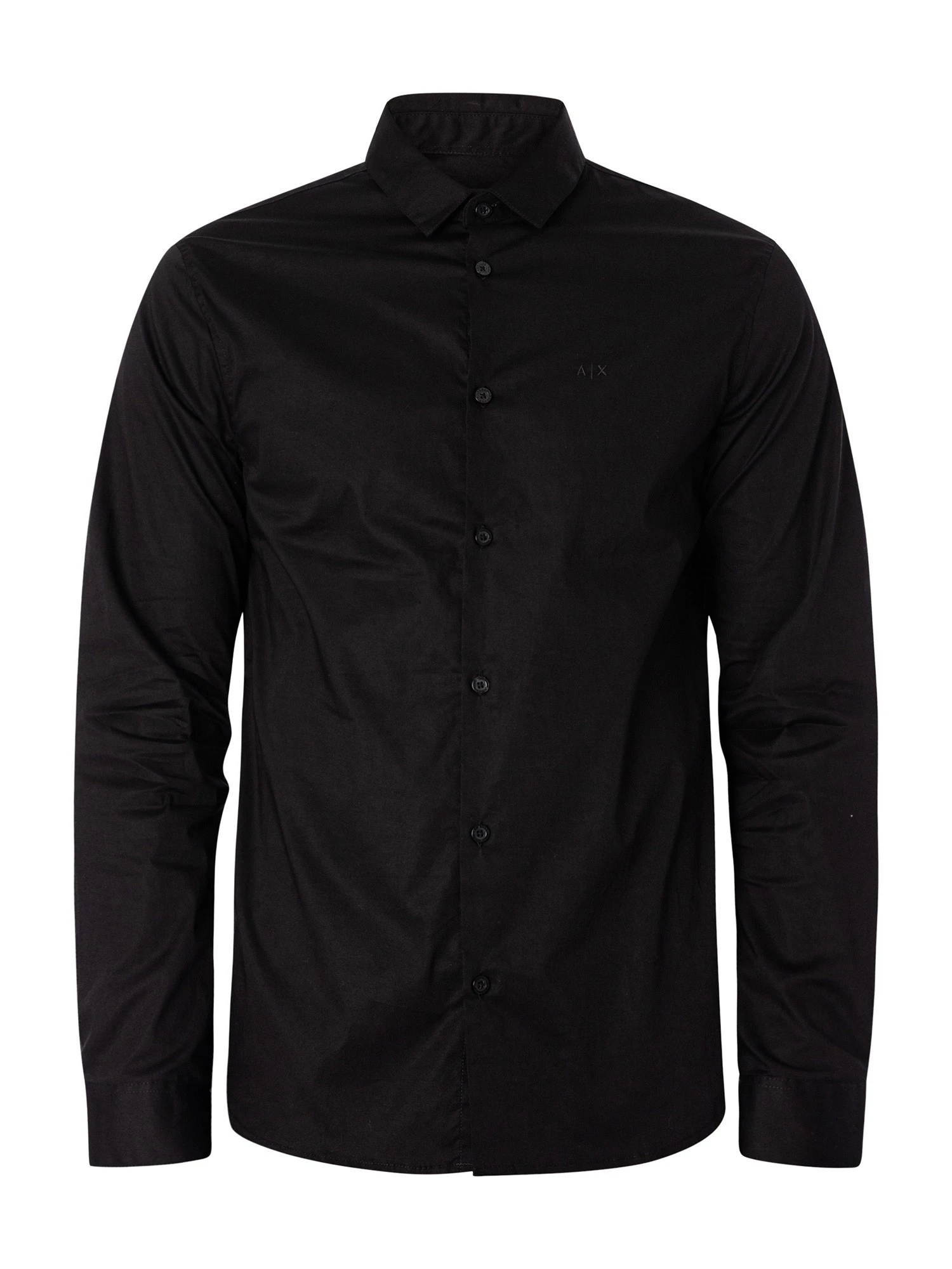 Armani Exchange Slim Logo Woven Shirt - Black Armani Exchange Slim Logo Woven Shirt - Black -Standout Store 45695f