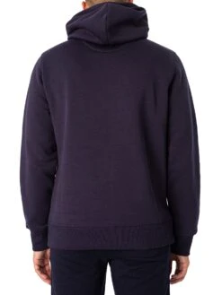 GANT Regular Pullover Hoodie - Evening Blue -Standout Store 47793c