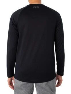Under Armour Tech Long Sleeve T-Shirt - Black 4 Under Armour Tech Long Sleeve T-Shirt - Black -Standout Store 47871c