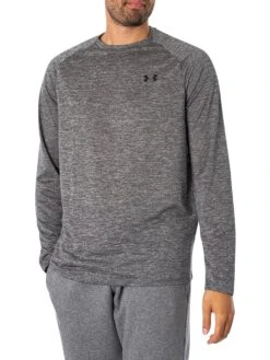 Under Armour Tech Long Sleeve T-Shirt - Pitch Gray/Black