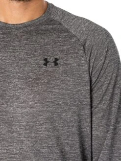 Under Armour Tech Long Sleeve T-Shirt - Pitch Gray/Black -Standout Store 47872d