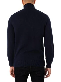 GANT Casual Half-Zip Knit - Evening Blue -Standout Store 47954c