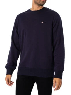 GANT Regular Shield Sweatshirt- Evening Blue