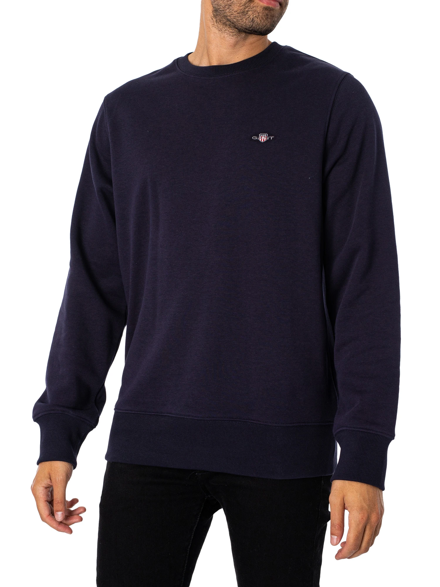 GANT Regular Shield Sweatshirt- Evening Blue GANT Regular Shield Sweatshirt- Evening Blue -Standout Store 47963a