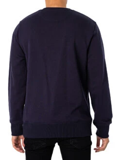 GANT Regular Shield Sweatshirt- Evening Blue 4 GANT Regular Shield Sweatshirt- Evening Blue -Standout Store 47963c