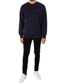 GANT Regular Shield Sweatshirt- Evening Blue 6 GANT Regular Shield Sweatshirt- Evening Blue -Standout Store 47963e