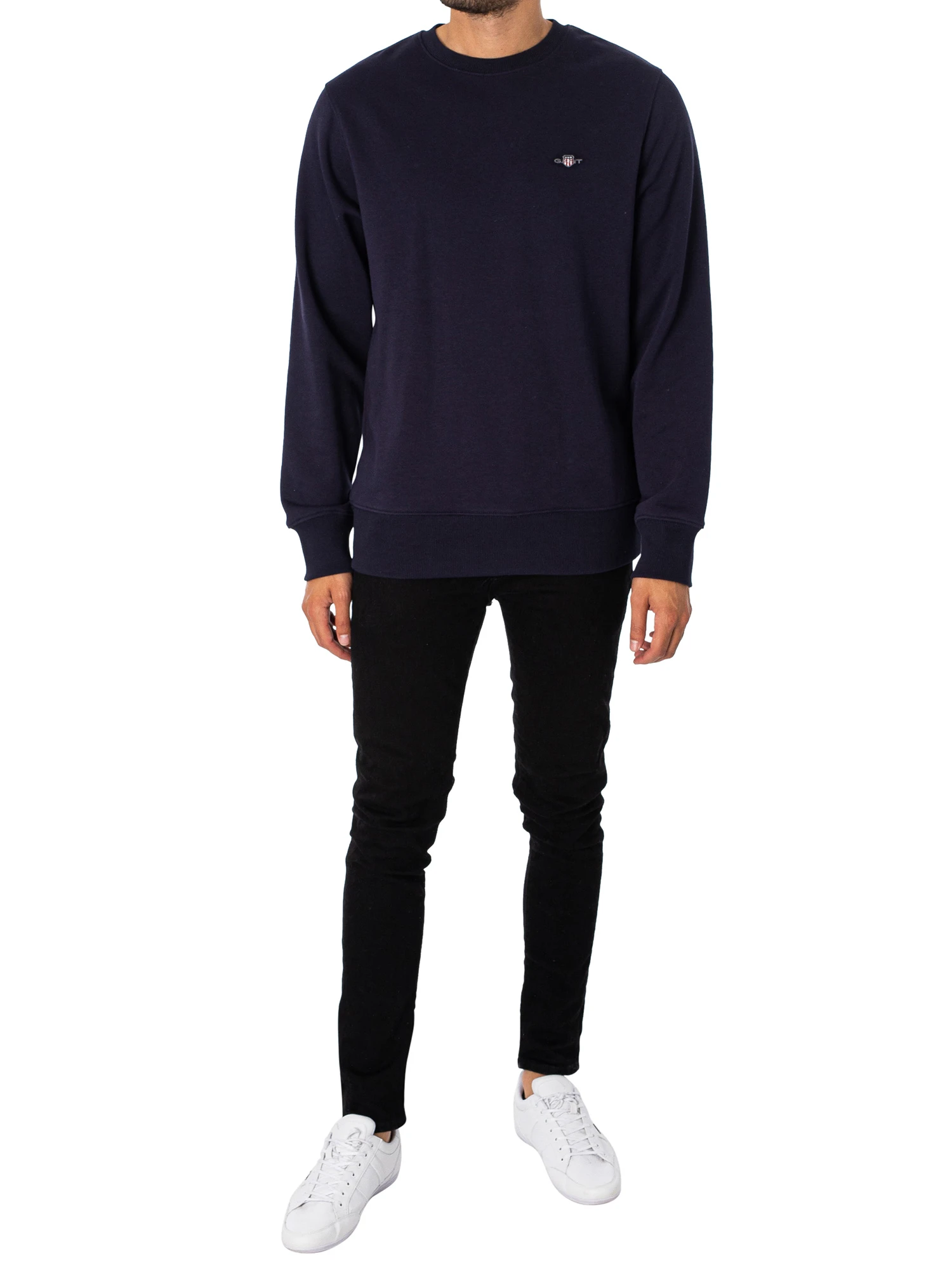 GANT Regular Shield Sweatshirt- Evening Blue GANT Regular Shield Sweatshirt- Evening Blue -Standout Store 47963e