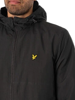 Lyle & Scott Zip Through Hooded Jacket - Gunmetal -Standout Store 48027d