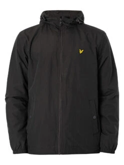 Lyle & Scott Zip Through Hooded Jacket - Gunmetal -Standout Store 48027h