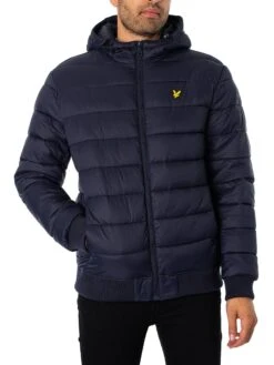Lyle & Scott Wadded Jacket - Dark Navy