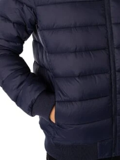 Lyle & Scott Wadded Jacket - Dark Navy -Standout Store 48378e