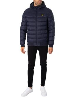 Lyle & Scott Wadded Jacket - Dark Navy -Standout Store 48378g