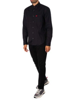 HUGO Evito Slim Shirt - Black -Standout Store 49281e