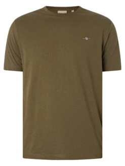 GANT Regular Shield T-Shirt - Juniper Green 6 GANT Regular Shield T-Shirt - Juniper Green -Standout Store 49401e