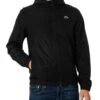 Lacoste Recycled Fiber Zipped Hooded Jacket - Black -Standout Store 49792a