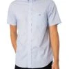 GANT Regular Poplin Short Sleeved Shirt - Light Blue