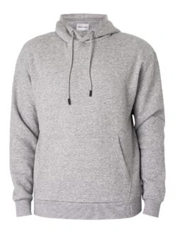 Jack & Jones Bradley Pullover Hoodie - Light Grey Melange -Standout Store 51269e